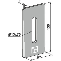 Racloir pour rouleaux packer - Feraboli - C646710