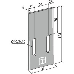 Racloir pour rouleaux packer - Eberhardt