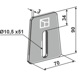 Racloir pour rouleaux packer - Amazone - 957147