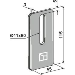 Racloir pour rouleaux packer - Amazone - 6040200 (60302)