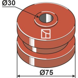 Poulie de guidage Ø 75 - Krone