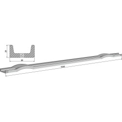 Barre pour épandeurs et évacuateurs - Heywang - 70MT4098/K401250209