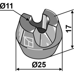 Piéce de serrage - Bergmann - T47/M91