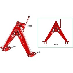 Triangle côté tracteur Cat. 0