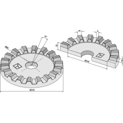 Disque de réglage