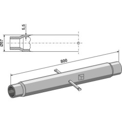 Tube M40x3
