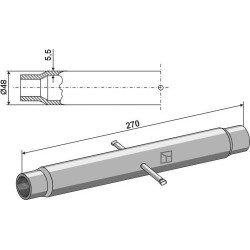 Tube M30x3,5