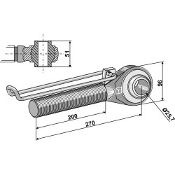 Borne M42x3 - 200