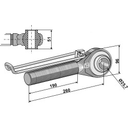Borne M42x3 - 190