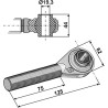 Borne à rotule traîtée M24x3 pour barres de poussée