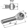 Borne à rotule traîtée M24x2,5 pour barres de poussée