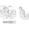 Crochet automatique pour barres inférieures - Cat. l