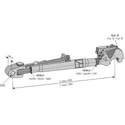 Barre de poussée compl. 652mm - Ford