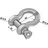 Manille 15,9mm galvanisées
