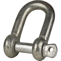 Manille droite standart  19,1mm galvanisées