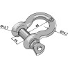 Manille 12,7mm galvanisées