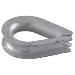 Cosse marine pour câble métallique à rainure profonde, galvanisée