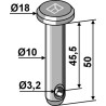 Goupille cylindrique Ø10x50