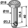 Goupille cylindrique Ø10x40