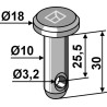 Goupille cylindrique Ø10x30