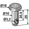 Goupille cylindrique Ø10x25