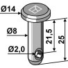 Goupille cylindrique Ø8x25
