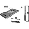 Couteau rotatif 98x48mm - SIP - 151.171.311