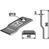 Couteau rotatif 96x40mm - Pöttinger - 434993