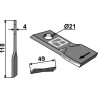 Couteau rotatif 118x49mm - Pöttinger - 434976