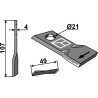 Couteau rotatif 107x49mm - Pöttinger - 434972