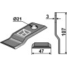 Couteau rotatif 107x47mm - New Holland - 495.807