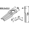 Couteau rotatif 128x37mm - Taarup - KT 56 110 300 01