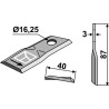 Couteau rotatif 87x40mm - Kuhn - 56151000