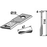 Couteaux rotatif 114x47mm - Claas - 952042-0