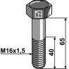 Boulon à tête hexagonale avec filet fin - M16x1,5X65 - 12.9 - Sauerburger - 01.002.6917