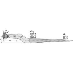 Dent de silo 815mm - Parmiter - 2161-5139