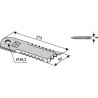 Couteau broyeur de paille - Biso - 28.274.490.00 / 28.274.041.0000