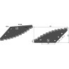Couteau pour mélangeurs de fourrage, droit - Peecon - 960-020-003