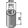 Entretoise 35xØ22xØ32 - Agrimaster - 3000552