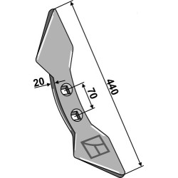 Soc double-coeur 440mm - Rau - 20861