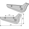 Soc pour arracheuses de betteraves, modèle droit - Ropa - 207092
