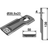 Couteau rotatif 130x50mm - Taarup - KT 56 110 500 01