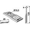 Couteau rotatif 120x48mm - Vicon - VN90258700 / VN9935870001