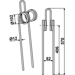 Griffe de semoir Ø12mm - Lemken - 3538801