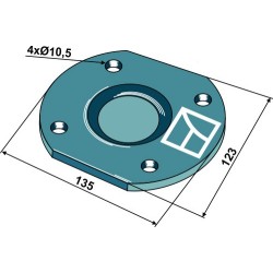 Chapeau de palier - overum - 80966