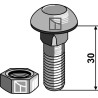 Boulon - M12x1,75x30 - 10.9 - Lemken Topas - 3011805