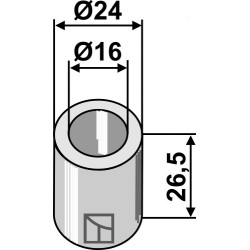 Entretoise 25,6xØ16xØ24 - Noremat - 0.02.807 / 1.00.109