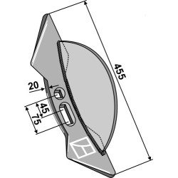 Soc double-coeur externe 455mm - POttinger - 888.01.021.0