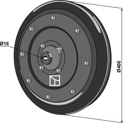 Roue complète - Monosem - 65003097
