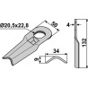 Couteau rotatif 132x34mm - Freudendahl (J.F.) - 1380-0013 / 1122330